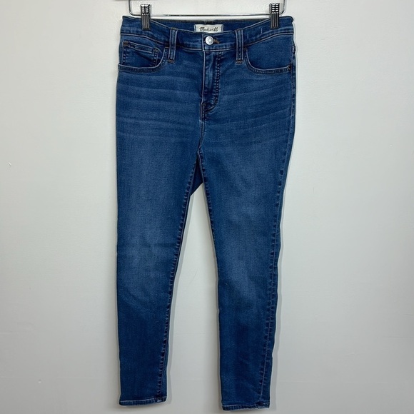 Madewell 9" Mid-Rise Roadtripper Supersoft Skinny Jeans in Hastings Wash 26 - Picture 4 of 11